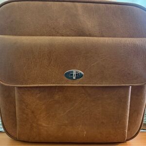 Vintage Samsonite Profile Carry On Bag - Tan faux leather